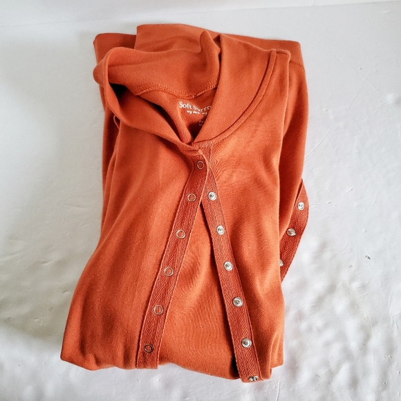 SOFT SURROUNDINGS Northport Snap Jacket Paprika LP - Picture 7 of 7